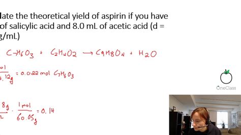 Explain which group was more successful in lab. . Factors affecting percentage yield of aspirin